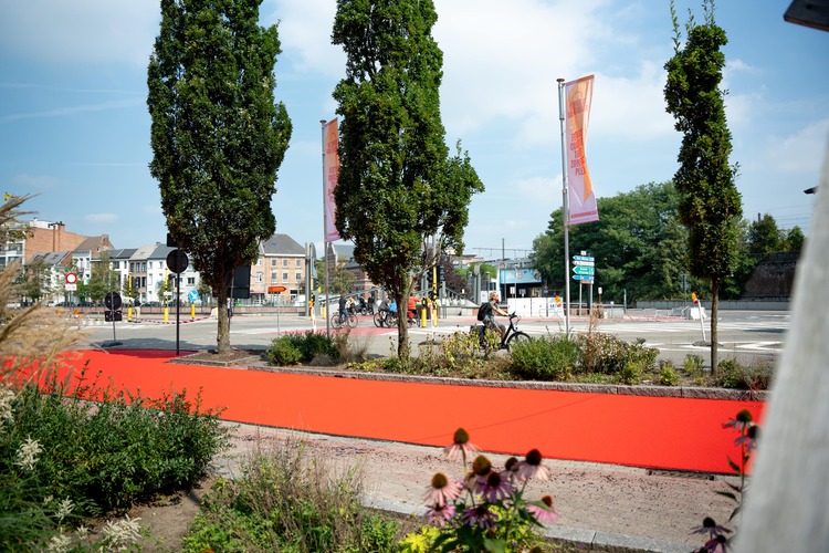 Vesten Hoogstratenplein fietspad